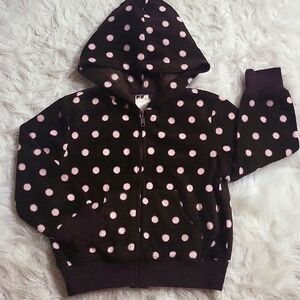 GYMBOREE Toddler girl's fleece hooded jacket size XS (3-4)